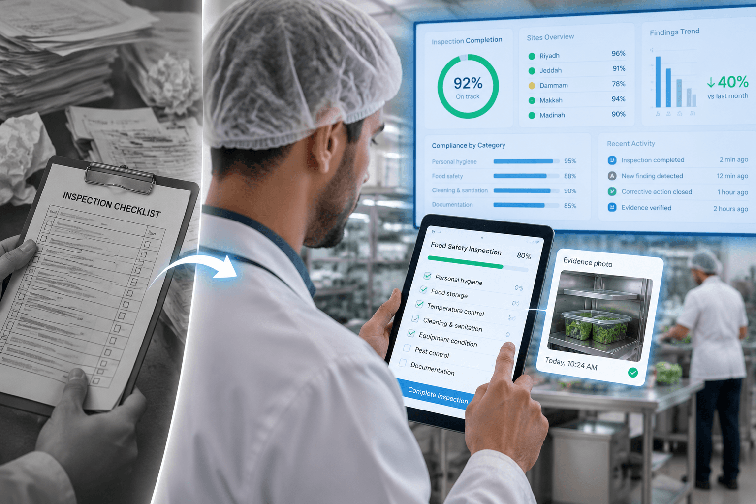 Emtethal compliance control system